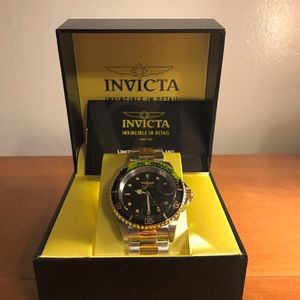 Black Two Tone Automatic Invicta Watch